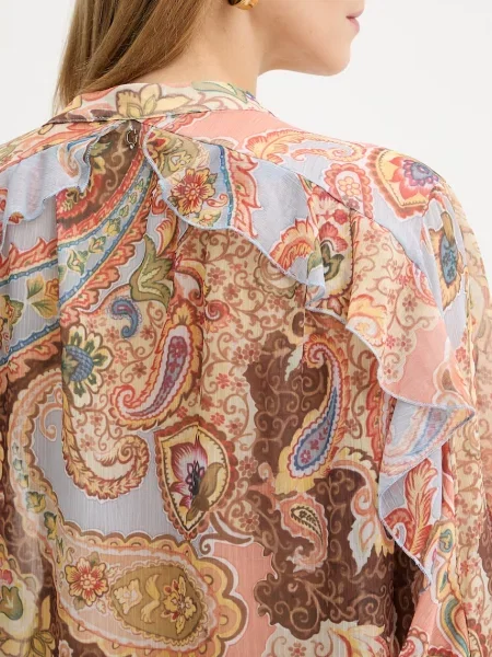 Guess блузка із рюшами PAISLEY