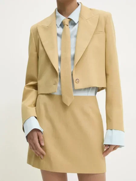 Answear Lab spódnica mini mini żółty