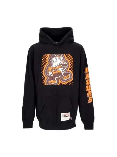 Bluza z kapturem Mitchell & Ness czarna
