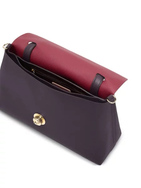 Geantă shopper Coccinelle din piele violet