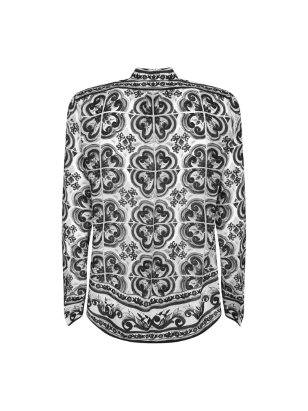 Koszula Dolce And Gabbana z nadrukiem biała