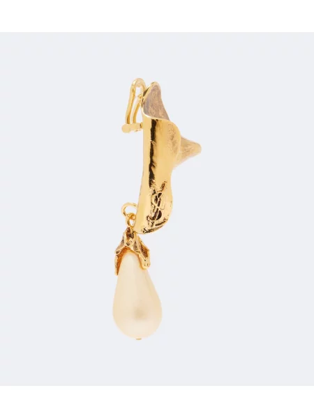 Cercei Saint Laurent cu perle