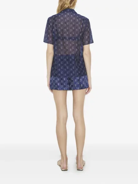 Pantaloni scurți Tory Burch albastru