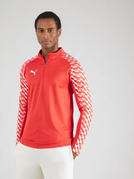 PUMA Funkčné tričko červená / svetločervená biela