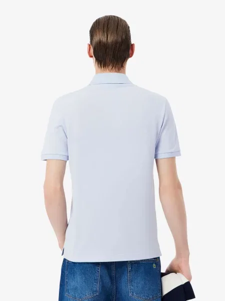 Поло Lacoste голубое