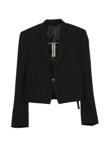Decupat sacou Rick Owens cu cataramă cu bretele negru