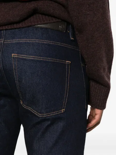 Blugi Giorgio Armani cu 5 buzunare albastru