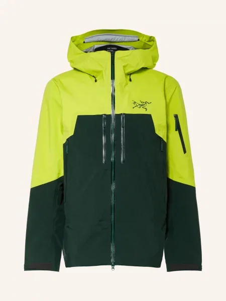 Arc'teryx Hardshell Lyžařská Bunda Rush / tmavě zelená žlutá
