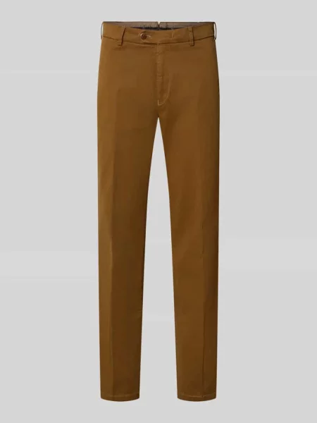 Chinosy o kroju regular fit z mieszanki bawełny model Lupus' Mmx