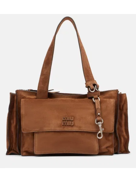 Torbica Miu Miu iz semiša rjava
