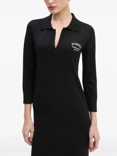 Rochie midi Iceberg până la genunchi de costum negru