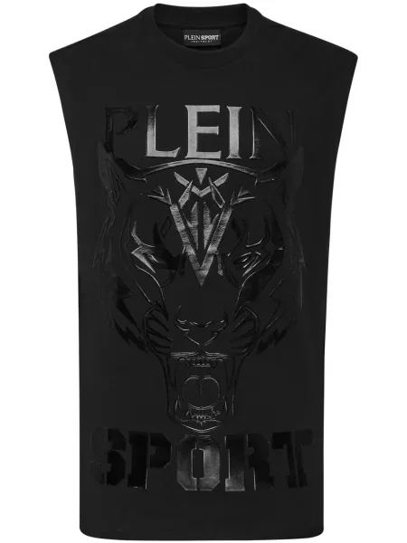 Tricou Plein Sport cu imagine cu dungi de tigru negru