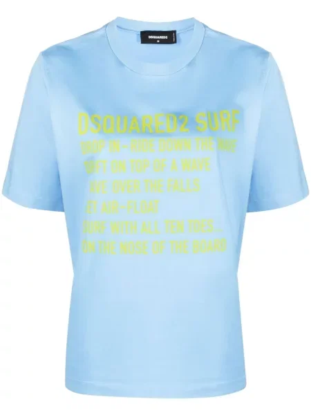 Tricou Dsquared2 cu imagine albastru