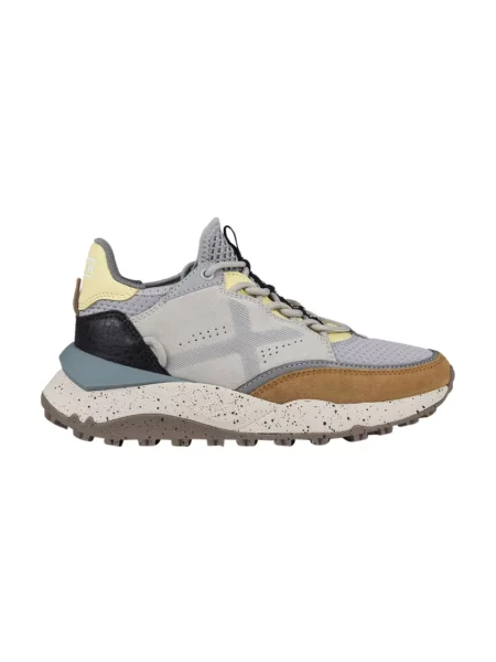 Sneakersy Munich skórzane szare