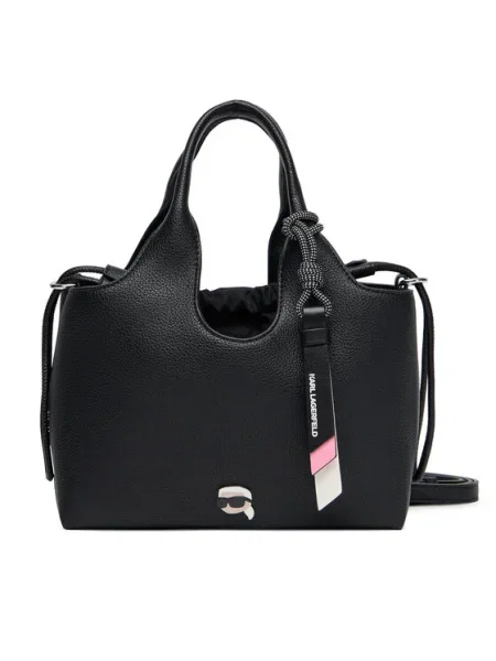 Чанта Karl Lagerfeld IKON GRAINY черно