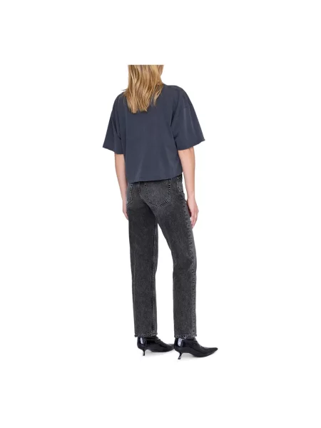 Koszulka Anine Bing o krotszym kroju czarna