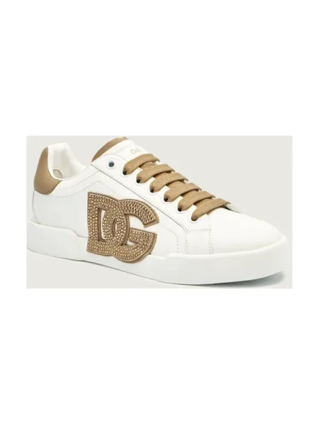 Dolce & Gabbana Bőr edzőcipő fehér