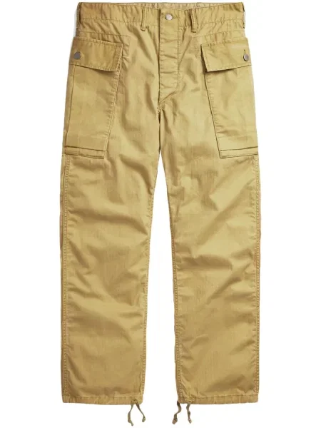 Pantaloni cargo Ralph Lauren Rrl cu model herringbone din țesătură twill