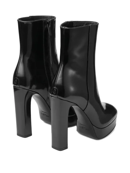 Cizme scurte Jimmy Choo cu platformă negru