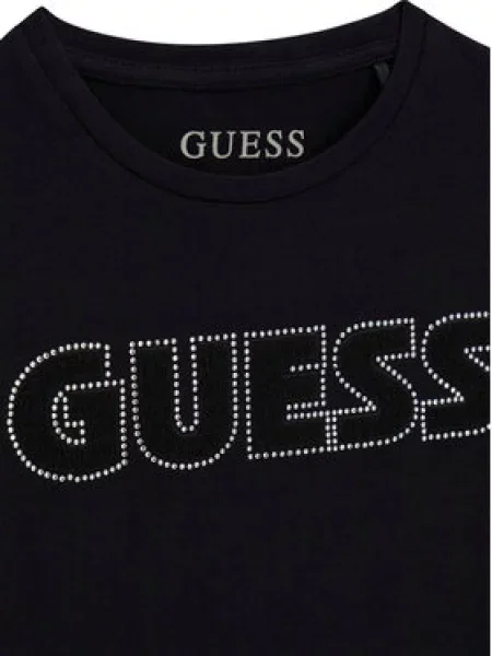 Guess Marškinėliai Regular Fit juoda