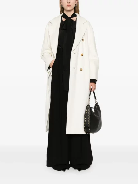 Paltas Max Mara dvieiliai balta