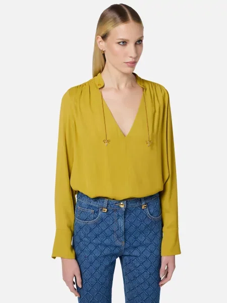 Блуза Elisabetta Franchi жовта