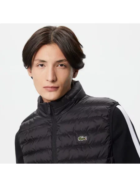 Lacoste Kurtka Ze Stójką Pikowana czarna