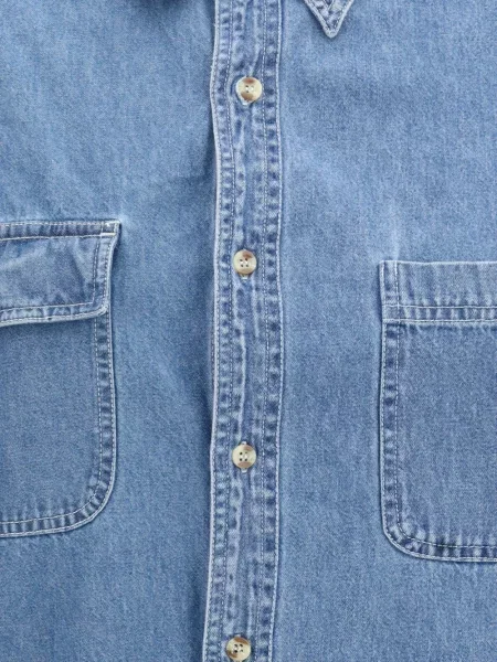 Cămașă E.l.v. Denim clasică albastru