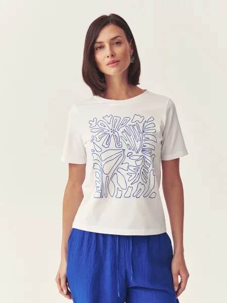 TATUUM Tricou Atono 1 bleumarin alb
