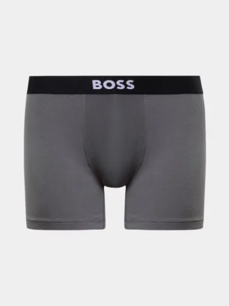 Меланжевый комплект трусиков Boss серый