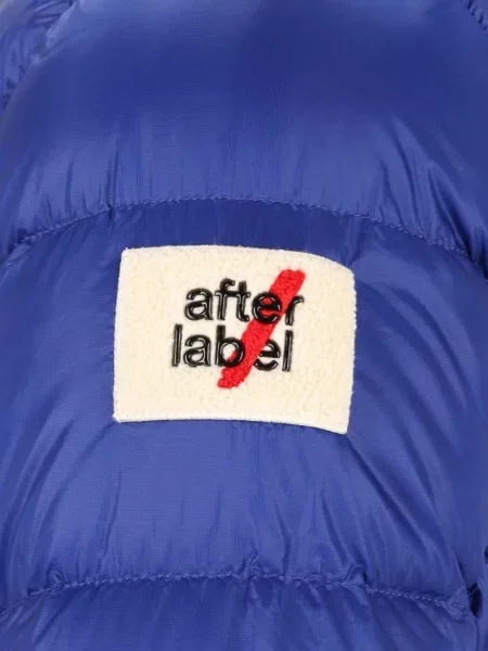 Geacă After Label cu glugă albastru