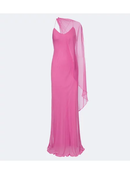 Rochie The Sei de mătase roz