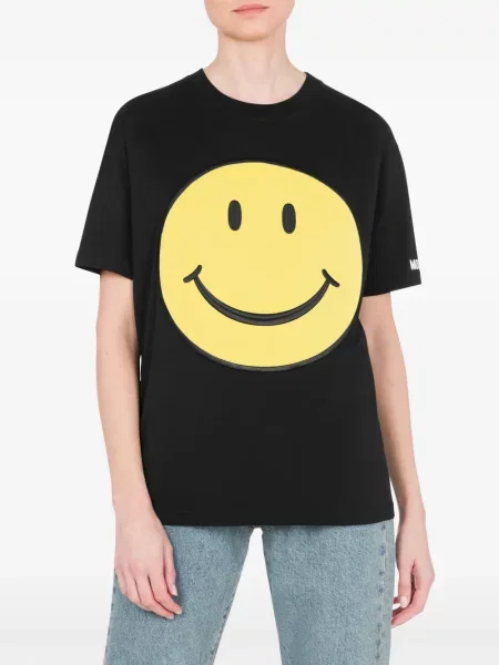 Marškinėliai Moschino juoda