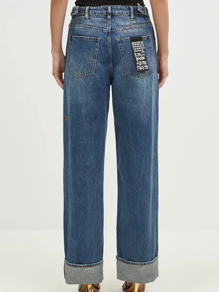 KSUBI jeans Low Rider Cuffed Aged albastru