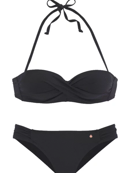 S.Oliver Costum de baie două piese negru