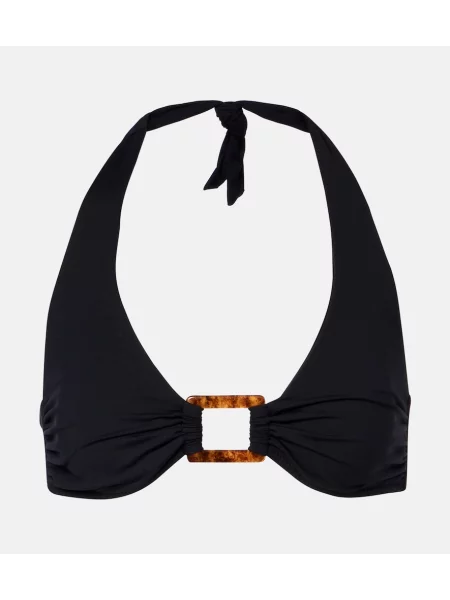 Top Melissa Odabash cu gât halter negru