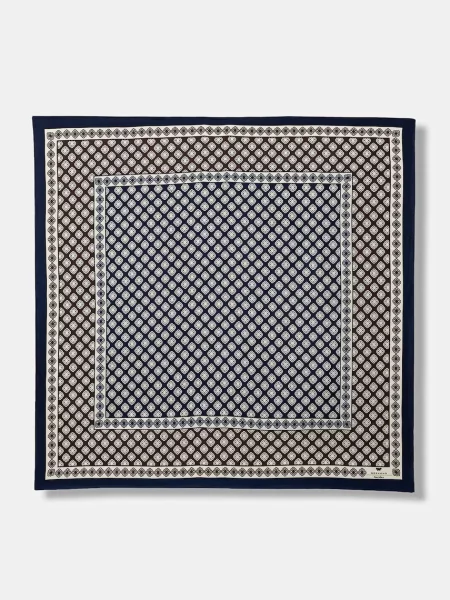 Weekend Max Mara svilena ruta AONESTO modra