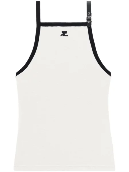 Риза Courreges с катарама бяло