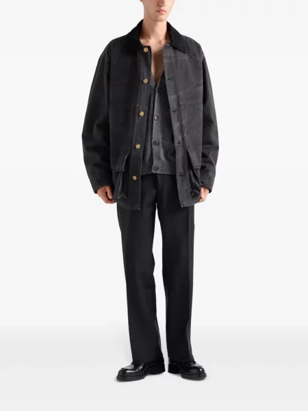 Pantaloni Prada plisate negru