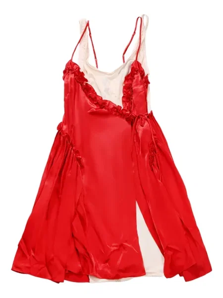 Rochie Simone Rocha din satin de costum roșu