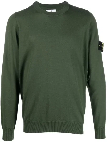 Pulover Stone Island cu strasuri verde