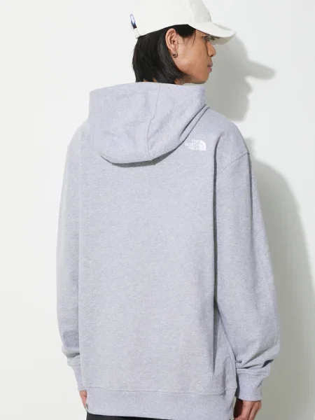 Кофта The North Face M Essential Hoodie з капюшоном меланж сірий