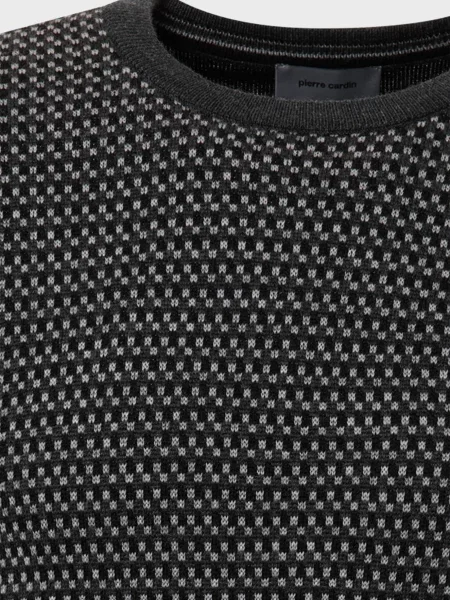 Шерстяной свитер Pierre Cardin черный
