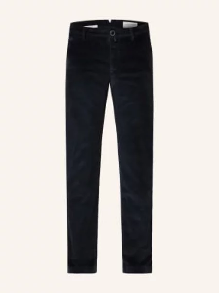 Jacob Cohen Koszula Z Dżerseju Bobby Slim Fit blau granatowa