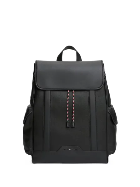Rucsac Tommy Hilfiger cu autograf cu cordon negru