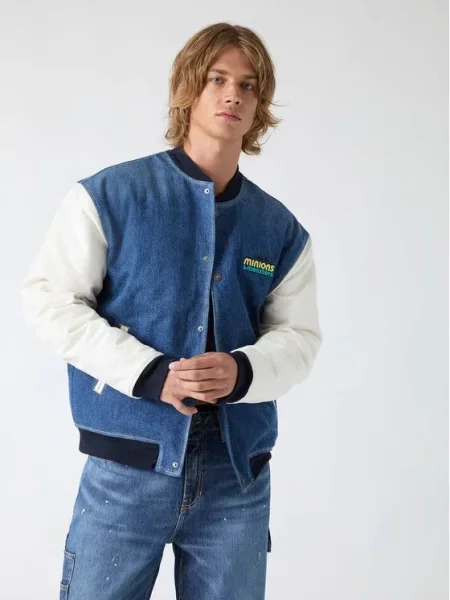 Guess Jeans Яке бомбър син