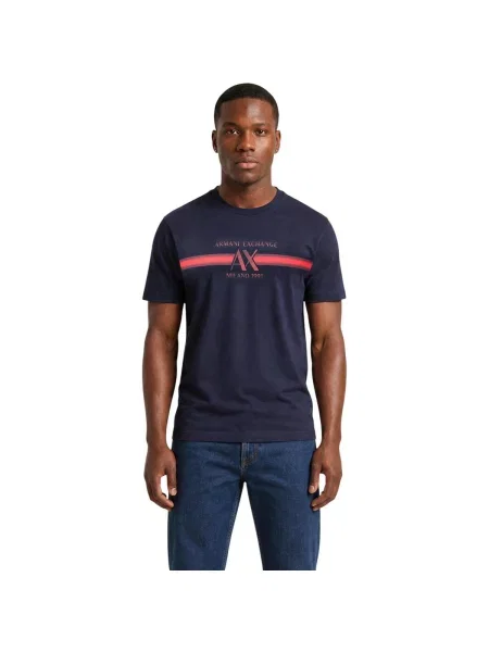 Tricou Eax albastru