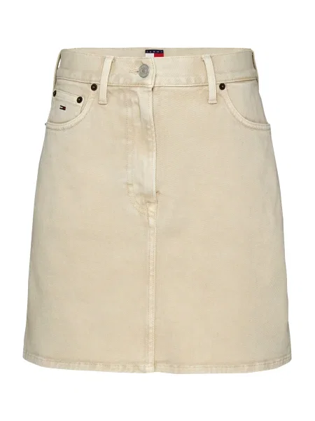 Tommy Jeans Sukňa svetlobéžová béžová
