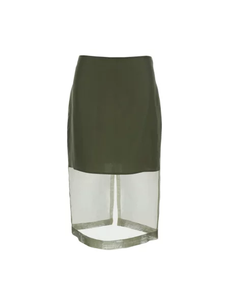Spódnica Federica Tosi z organzy zielona