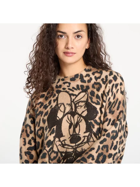 Πουλόβερ Desigual Minnie Sweater Tobacco L καφέ